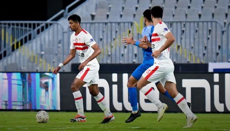 جانب من مباراة الزمالك وسموحة