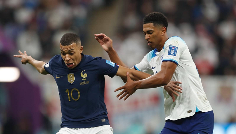 كيليان مبابي وجود بيلينغهام فلورنتينو بيريز رئيس ريال مدريد