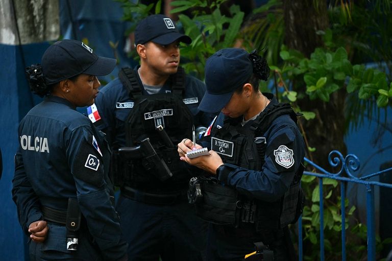 جانب من عمليات التصويت في بنما