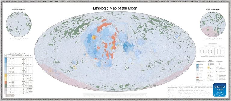 الأطلس الصيني لجيولوجيا القمر صدر باللغتين الصينية والإنجليزية 