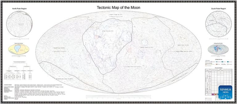 الأطلس الصيني لجيولوجيا القمر صدر باللغتين الصينية والإنجليزية 