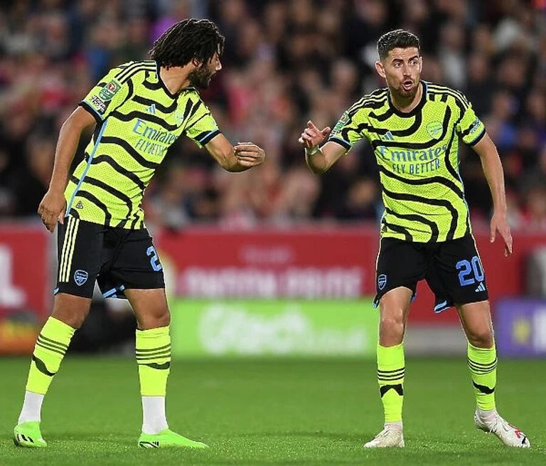 النني وجورجينيو محمد النني لاعب أرسنال