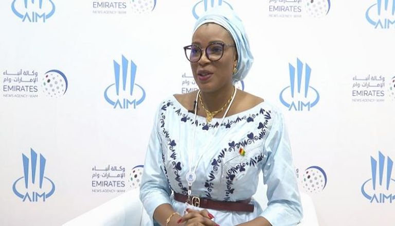 دياكا سيديبي وزيرة التجارة والصناعة والمؤسسات الصغيرة والمتوسطة في جمهورية غينيا