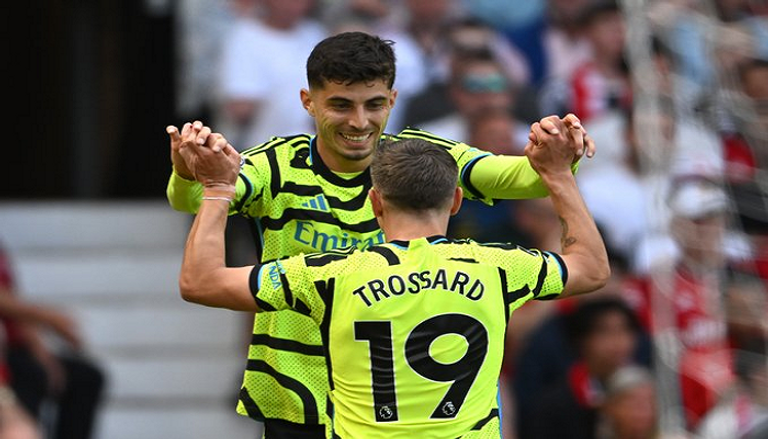 من مباراة مانشستر يونايتد وأرسنال في الدوري الإنجليزي