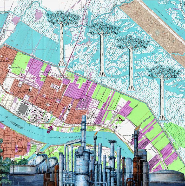 التلوث البلاستيكي في ولاية لويزيانا الأمريكية