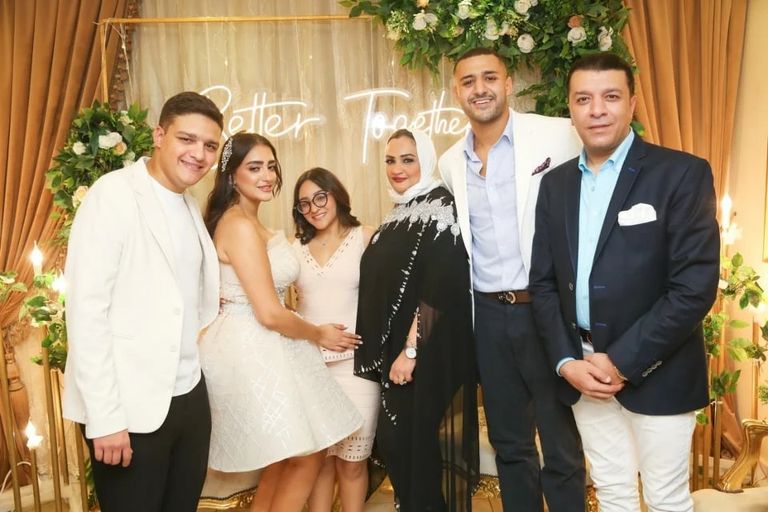 مصطفى كامل في حفل زفاف ابنته "فرح"