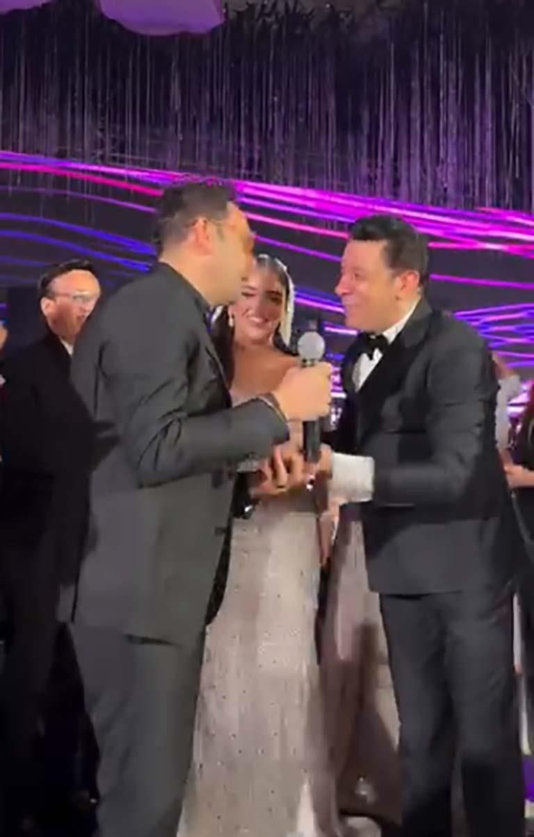 مصطفى كامل في حفل زفاف ابنته "فرح"