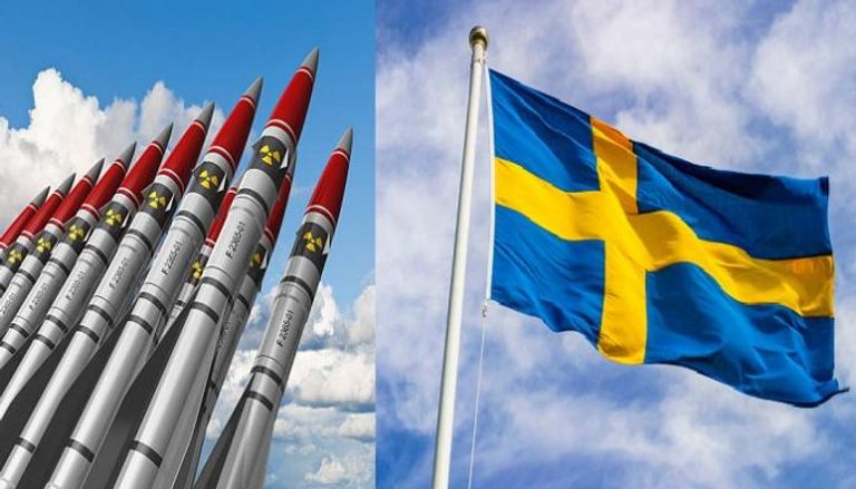 علم السويد وأسلحة نووية