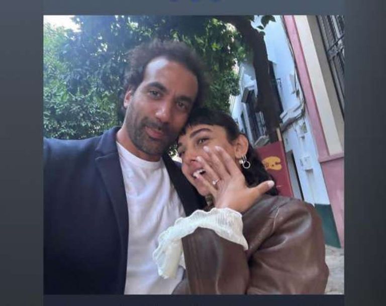 سلمى أبوضيف وخطيبها