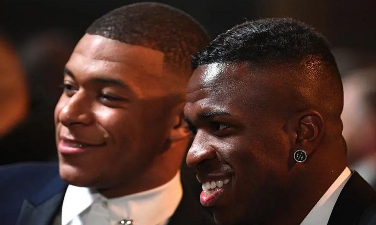 فينيسيوس جونيور وكيليان مبابي كيليان مبابي ولوكا مودريتش