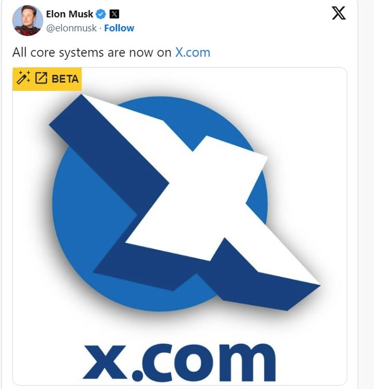 اعلان ماسك لاستبدال عنوان الويب عبر حسابه على منصة إكس إيلون ماسك