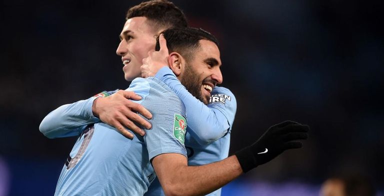 رياض محرز وفيل فودين في مانشستر سيتي