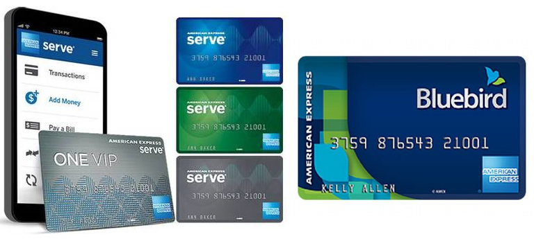 بطاقة الخصم المباشر Bluebird American Express المدفوع مسبقًا أحد أفضل بطاقات مسبقة الدفع بطاقات مسبقة الدفع