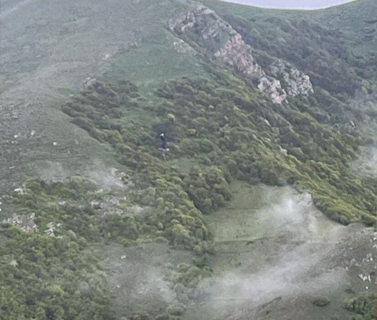 حطام مروحية الرئيس الإيراني - رويترز