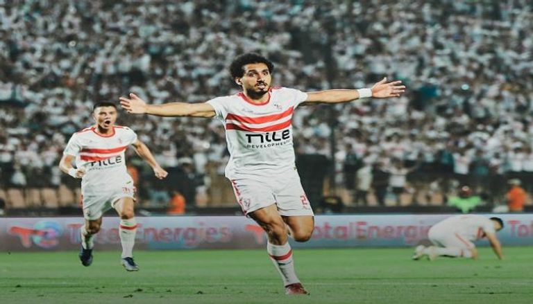 أحمد حمدي في مباراة الزمالك ونهضة بركان