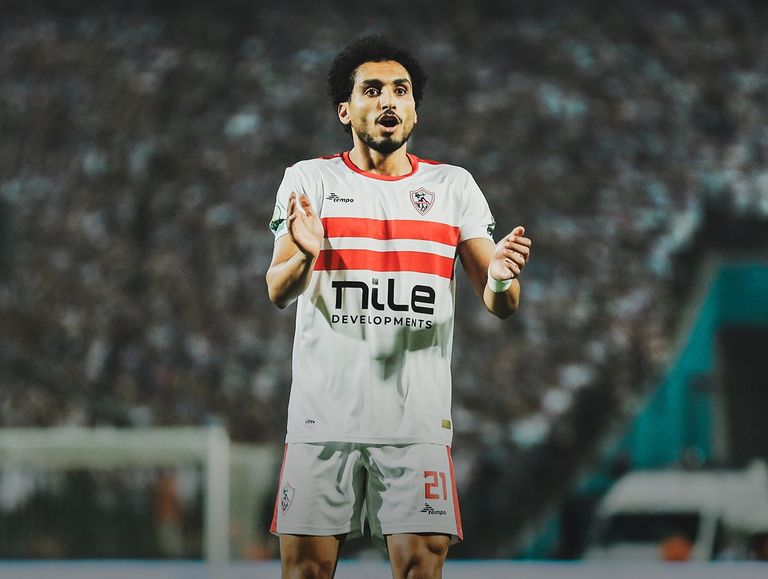 أحمد حمدي أحمد حمدي في مباراة الزمالك ونهضة بركان
