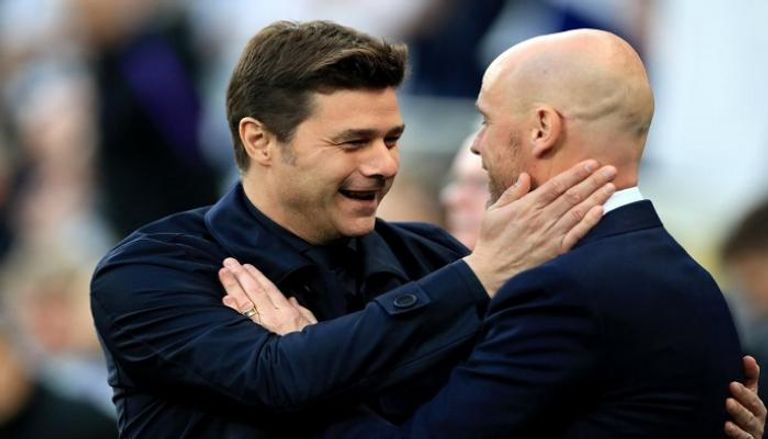 إريك تين هاغ وماوريسيو بوكيتينو الهولندي إيريك تين هاغ مدرب مانشستر يونايتد