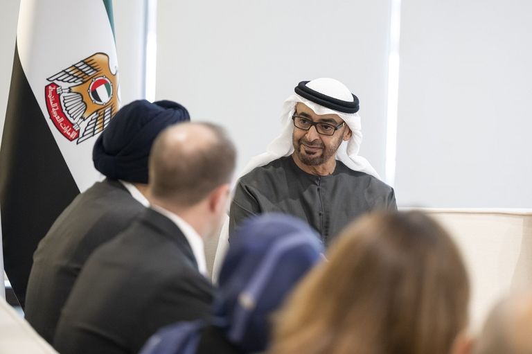 الشيخ محمد بن زايد آل نهيان ورئيس مجموعة البنك الدولي - وام