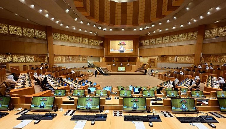 جانب من اجتماع المجلس الوطني الاتحادي في الإمارات