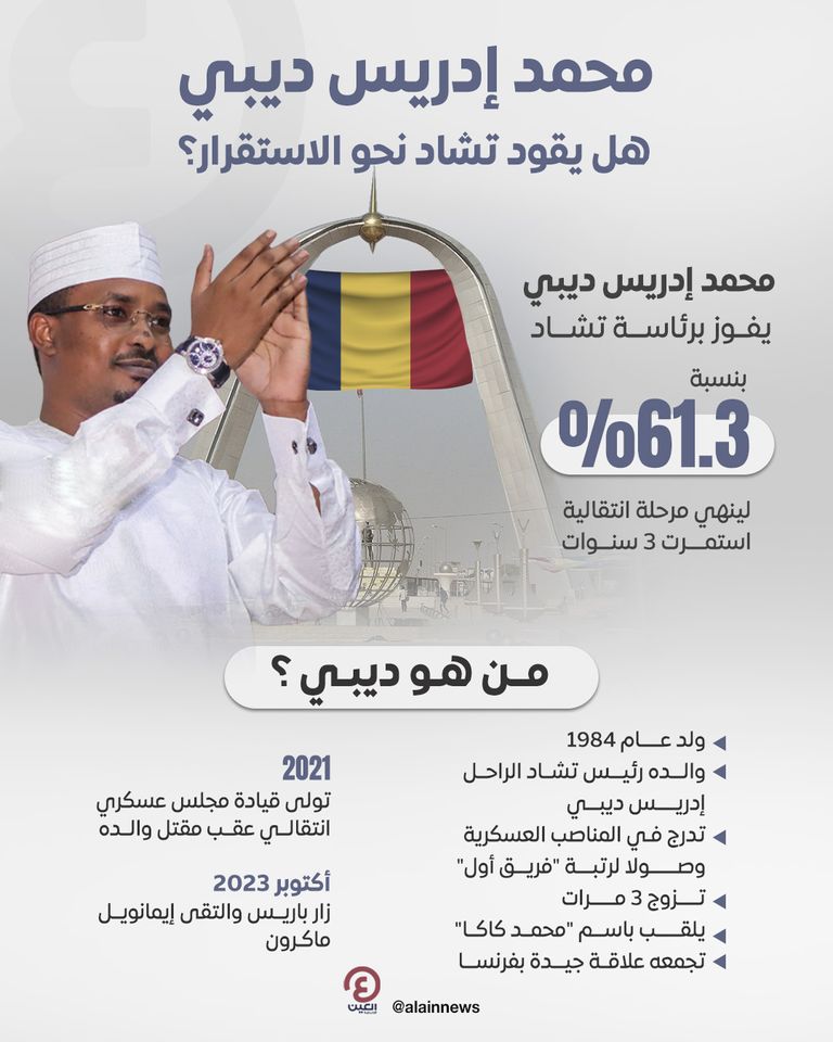 محمد إدريس ديبي في حفل تنصيبه رئيسا لتشاد - رويترز