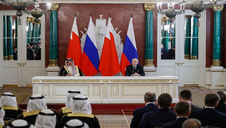 جانب من القمة البحرينية الروسية في موسكو