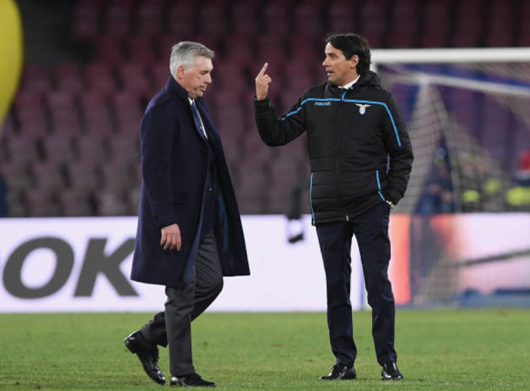 كارلو أنشيلوتي وسيموني إنزاغي إنزو ماريسكا مع بيب غوارديولا