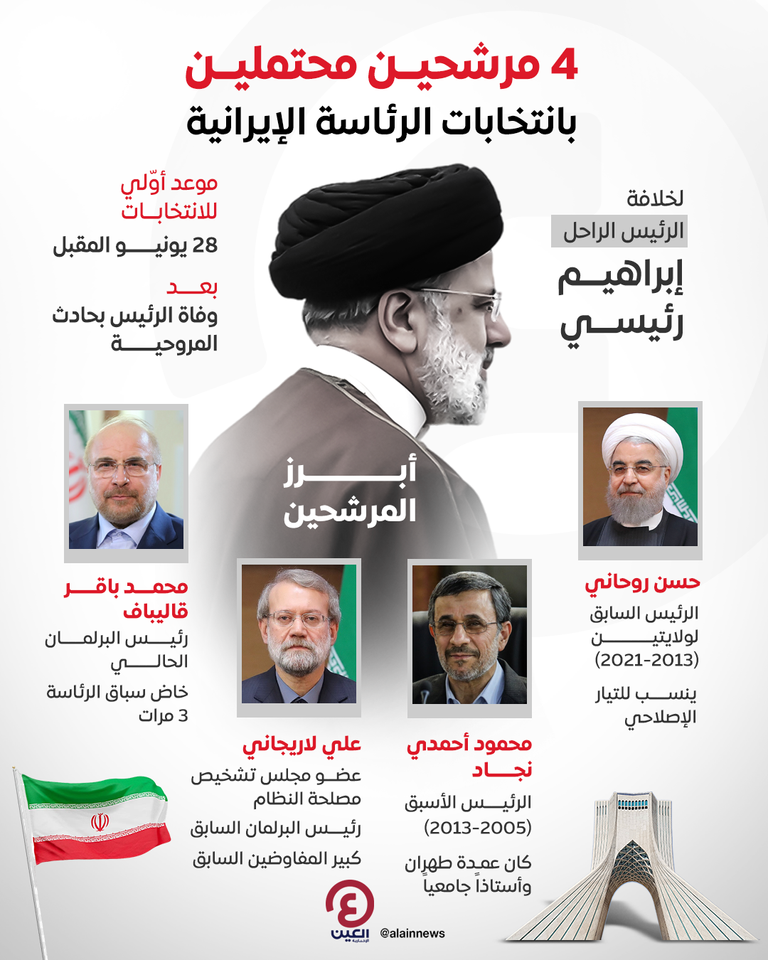 إيرانيون ينعون الرئيس الراحل إبراهيم رئيسي