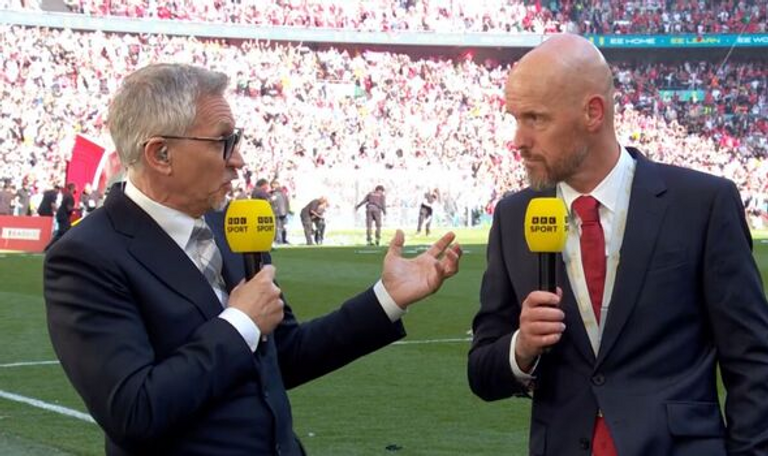 غاري لينكر وتين هاغ إريك تين هاغ والسير جيم راتكليف