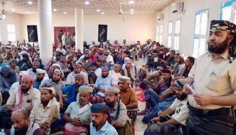 احتشاد قبائل الصبيحة للتوقيع على ميثاق شرف لإنهاء الثارات ومواجهة الحوثي