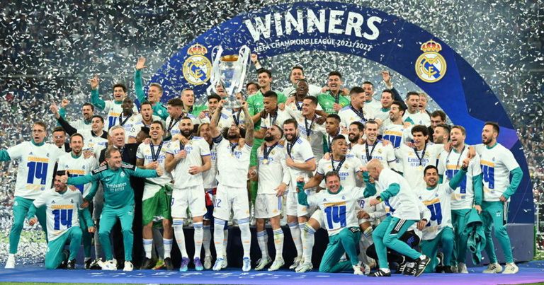 ريال مدريد بطل دوري أبطال أوروبا 2022 فريق ريال مدريد