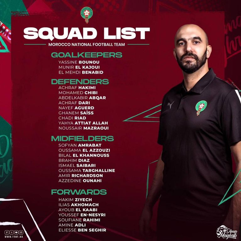 قائمة منتخب المغرب منتخب المغرب