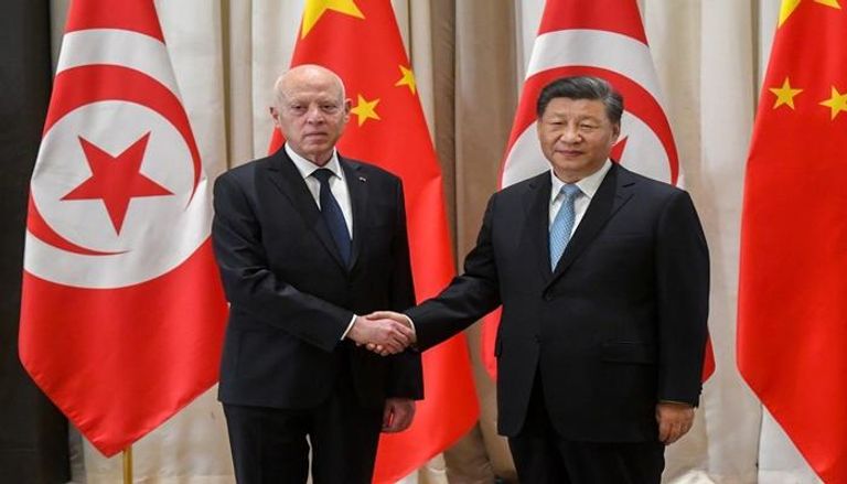 جانب من لقاء سابق بين الرئيس التونسي ونظيره الصيني