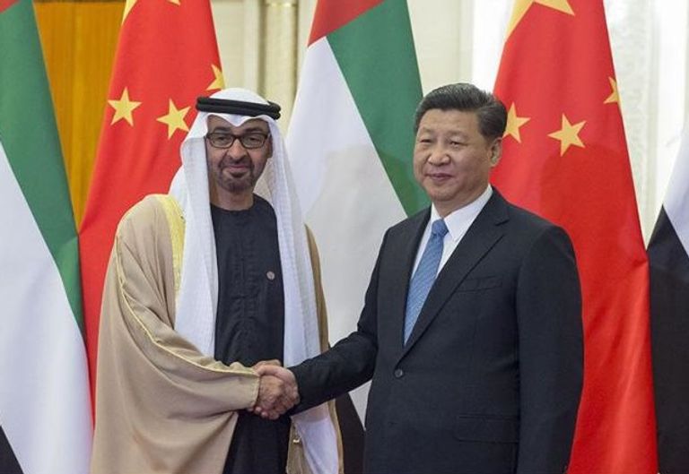 الشيخ محمد بن زايد آل نهيان والرئيس الصيني
