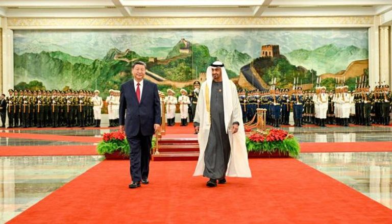 رئيس دولة الإمارات ونظيره الصيني