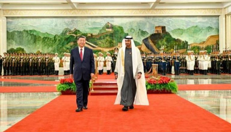 الشيخ محمد بن زايد آل نهيان والرئيس الصيني