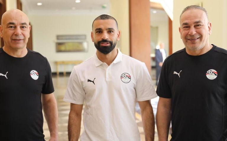 إبراهيم حسن ومحمد صلاح وحسام حسن  حسام حسن ومحمد صلاح