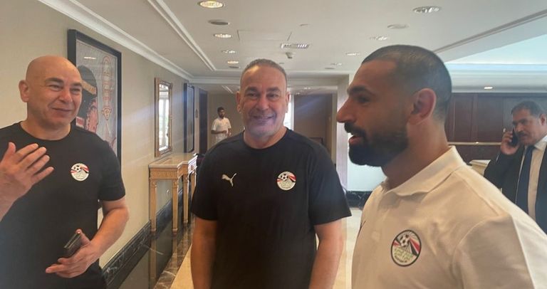 إبراهيم حسن ومحمد صلاح وحسام حسن  حسام حسن ومحمد صلاح