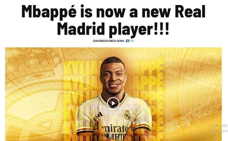 مبابي لاعب جديد في ريال مدريد كيليان مبابي نجم باريس سان جيرمان