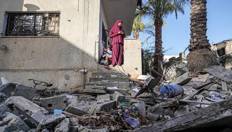 صورة للدمار في قطاع غزة