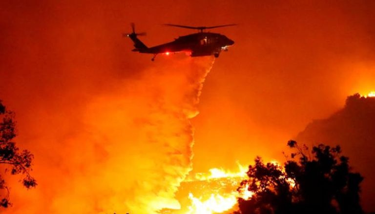 تلوث ناجم عن حرائق الغابات في كاليفورنيا