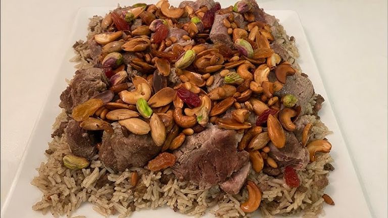 الأوزي باللحم الضأن طريقة عمل الأوزي