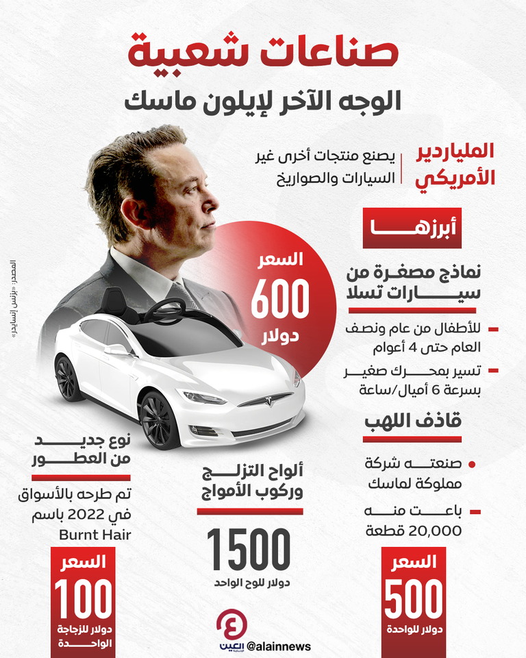 صناعات لا تعرفها لـ«إيلون ماسك»