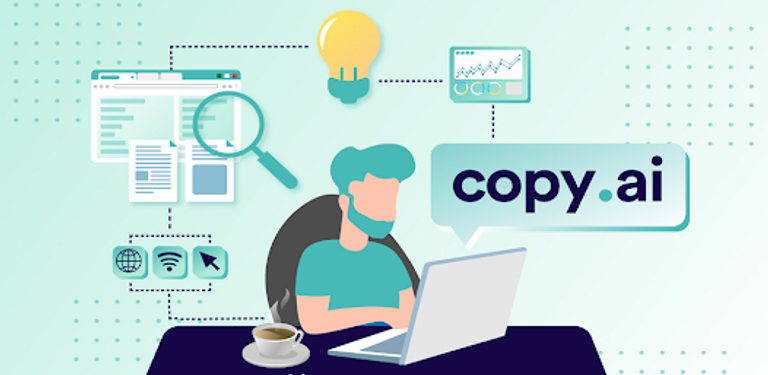 تطبيق Copy.ai مؤلف الإعلانات أحد أفضل تطبيقات الذكاء الاصطناعي المجانية أكثر تطبيقات الذكاء الاصطناعي استخداما ا