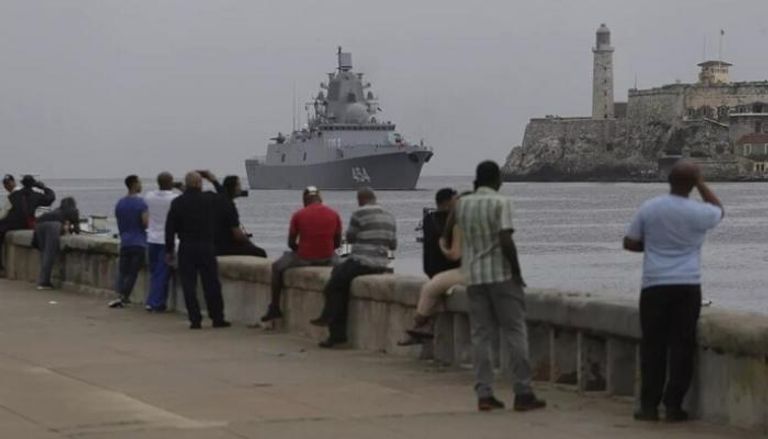 الفرقاطة الأدميرال غورشكوف تدخل ميناء هافانا بكوبا