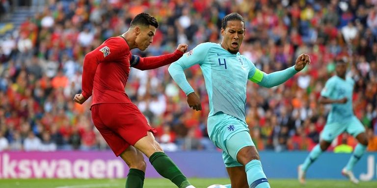 فان دايك ضد رونالدو كريستيانو رونالدو قائد النصر السعودي