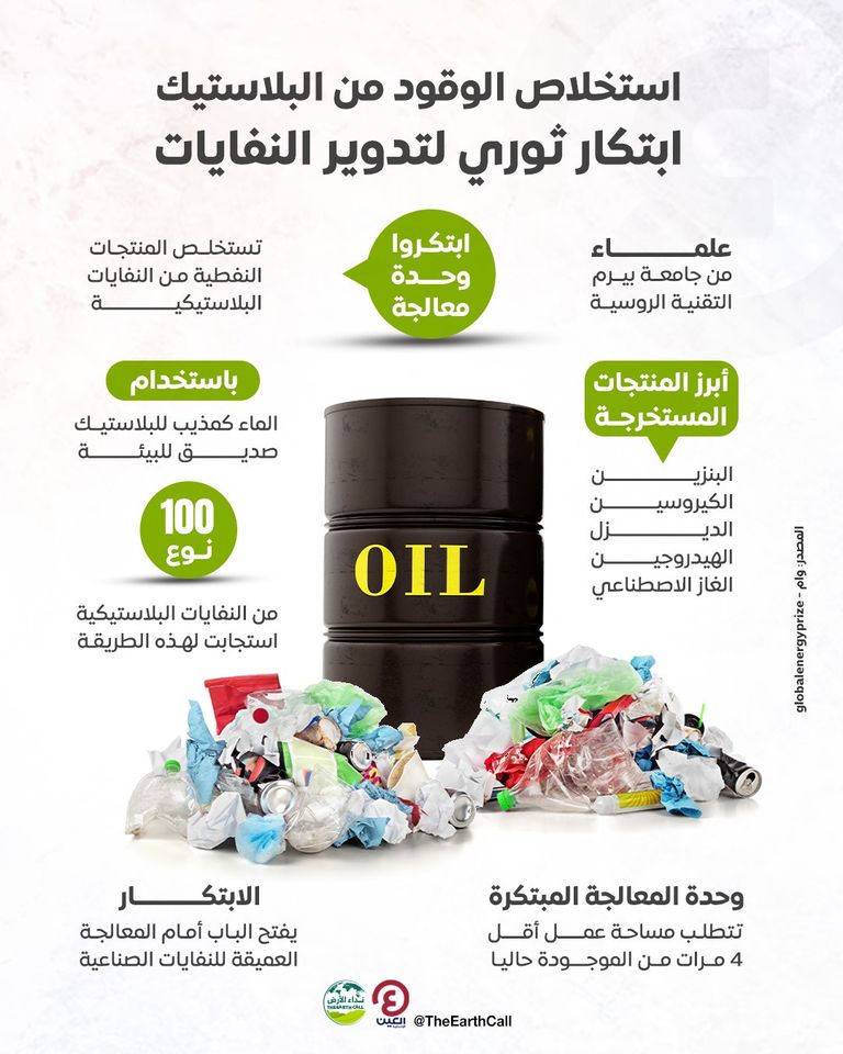 استخلاص البنزين من إعادة تدوير البلاستيك