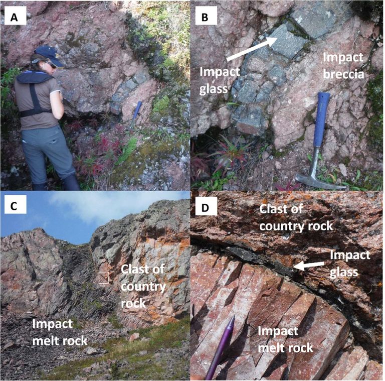 عينة صخرية نادرة تحتوي على زركونيا مكعبة طبيعية