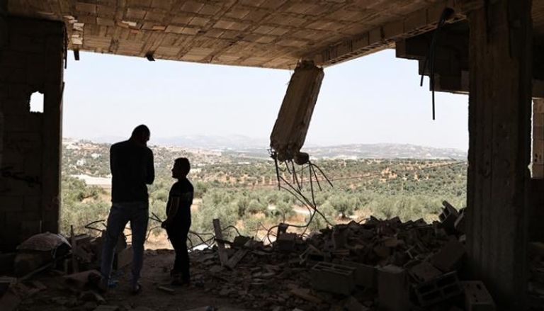 أثار التدمير في فلسطين جراء الحرب - AFP