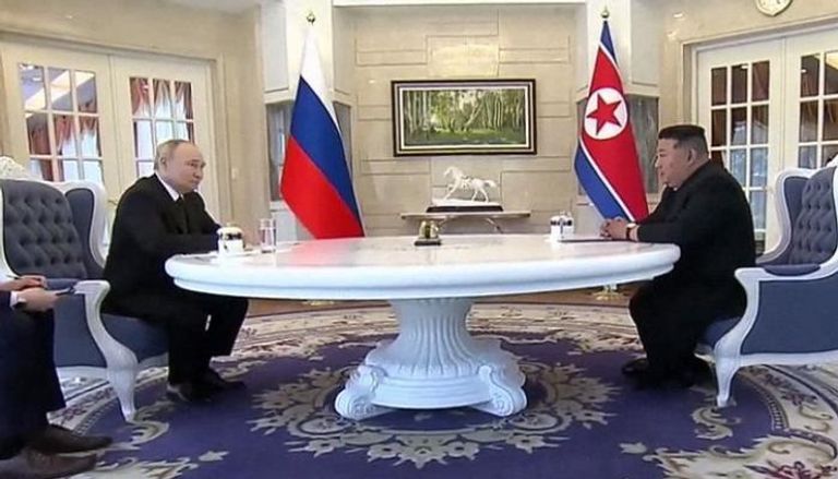 فلاديمير بوتين وكيم جونغ أون