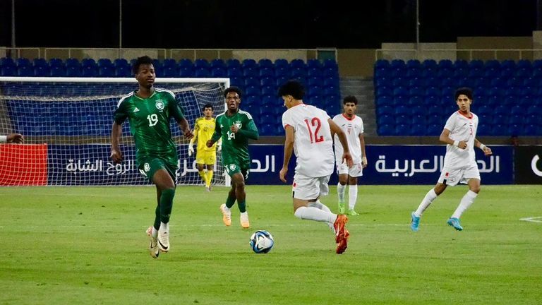 مباراة السعودية واليمن في بطولة غرب آسيا للشباب